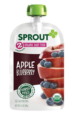 Sprout Organic Stage 2 Apple Blueberry 3.5 oz