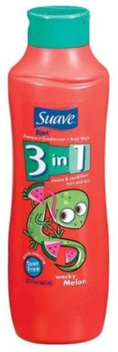 Suave Kids 3-In-1 Shampoo, Conditioner & Body Wash, Splashing Wacky Melon, 22.5 Ounce Bottle