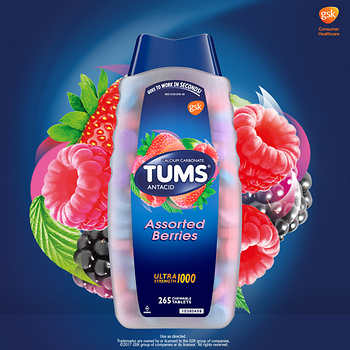 Tums Ultra Assorted Berries 265 tablets