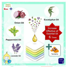 Happy Noz Virus w/ Turmeric 100% Organic Onion Sticker Green Box Viral infection / Boost Immunity