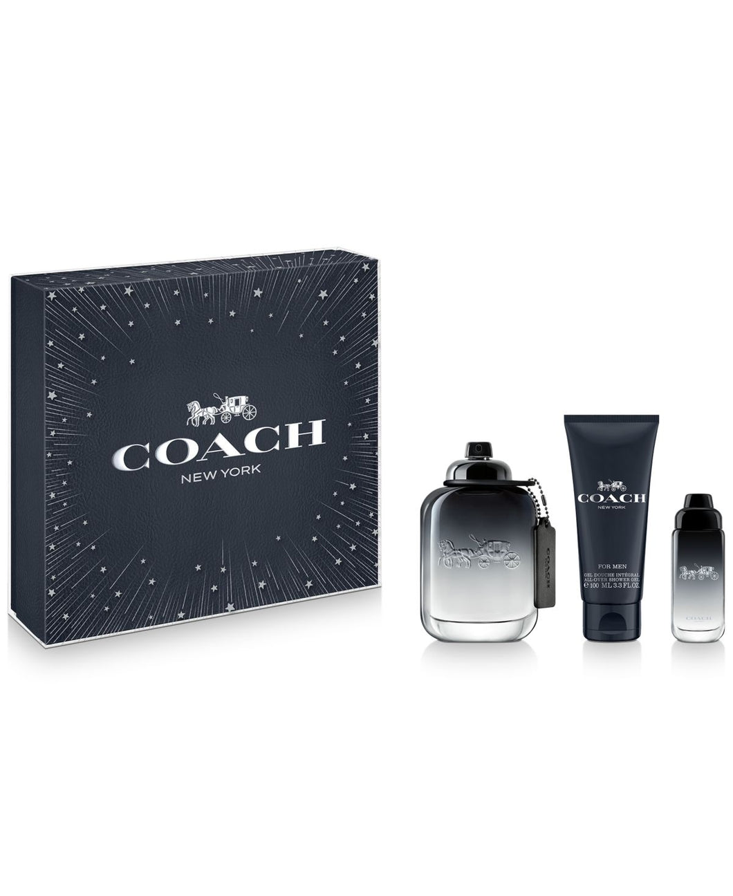 Coach Eau de Toilette 3 pc Gift Set for Men