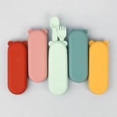 We Might Be Tiny Silicone Feedie Fork & Spoon Set