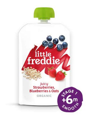 Little Freddie Juicy Strawberries, Blueberries and Oats